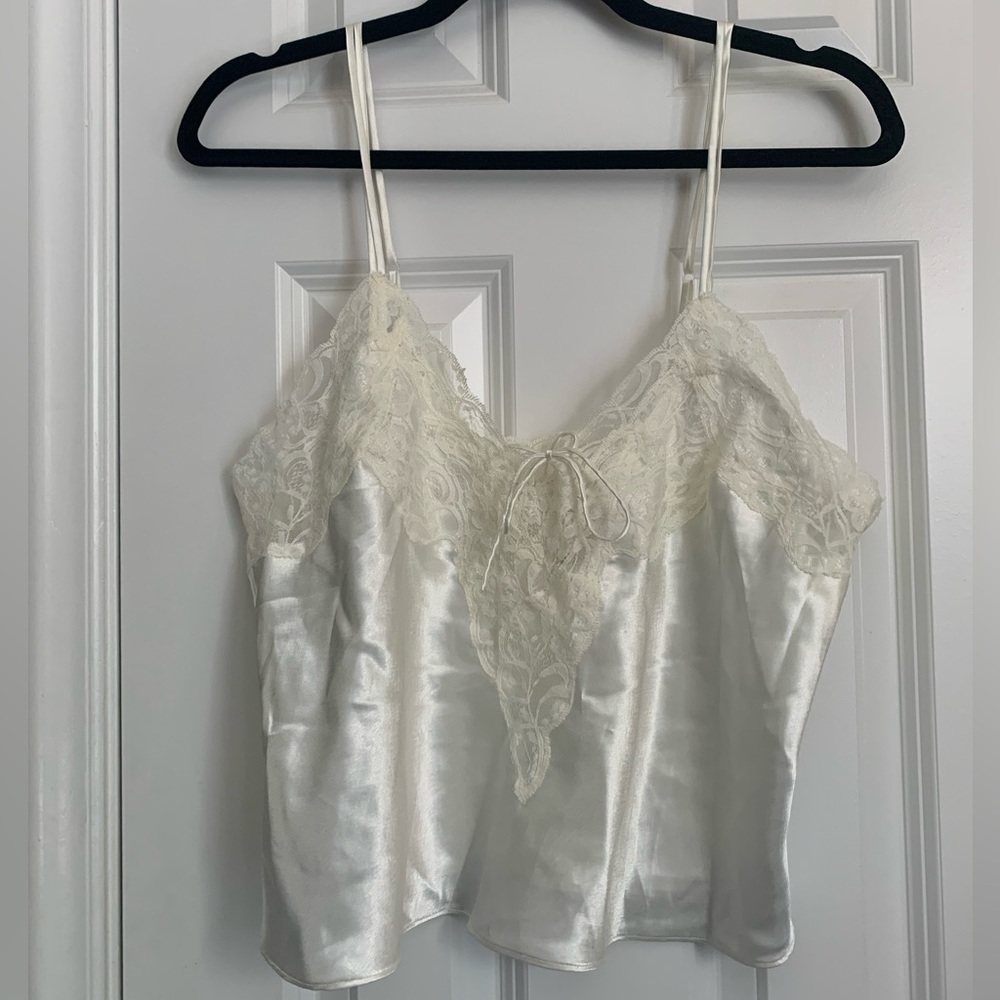 Vintage Victoria Secret Gold Label 80s 90s Satin Cami Set Size Medium - Picture 15 of 16